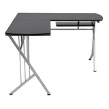 Escritorio en L Takai Negro 120x74cm sin Cajones - ESCRITORIOS | Bylmo