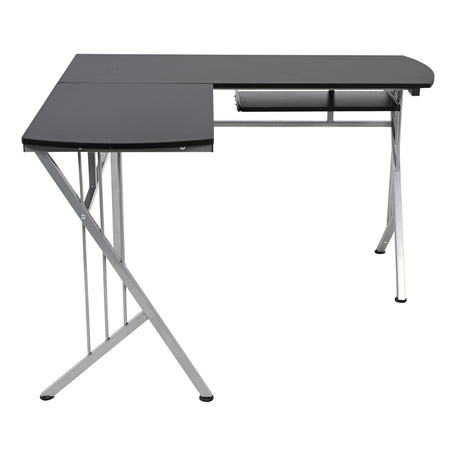 Escritorio en L Takai Negro 120x74cm sin Cajones - ESCRITORIOS | Bylmo