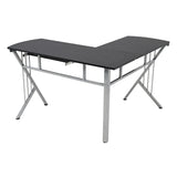 Escritorio en L Takai Negro 120x74cm sin Cajones - ESCRITORIOS | Bylmo