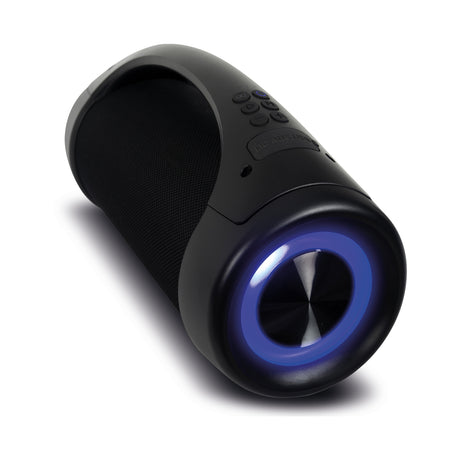 Parlante Portátil Challenger Negro y Azul 14.4x18.7cm Portatil con Conexión Bluetooth - PARLANTES | Bylmo
