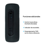 Parlante Portátil Challenger Negro y Azul 9.2x9.2cm Portatil con Conexión Bluetooth - PARLANTES | Bylmo