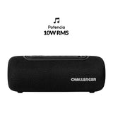 Parlante Portátil Challenger Negro y Azul 9.2x9.2cm Portatil con Conexión Bluetooth - PARLANTES | Bylmo
