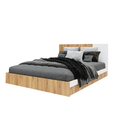 Base Cama Florencia Duna y Blanco 146x81cm para Cama Doble 140 X 200 Cm con Cabecero - CAMAS | Bylmo