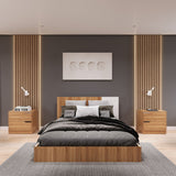 Base Cama Florencia Duna y Blanco 146x81cm para Cama Doble 140 X 200 Cm con Cabecero - CAMAS | Bylmo