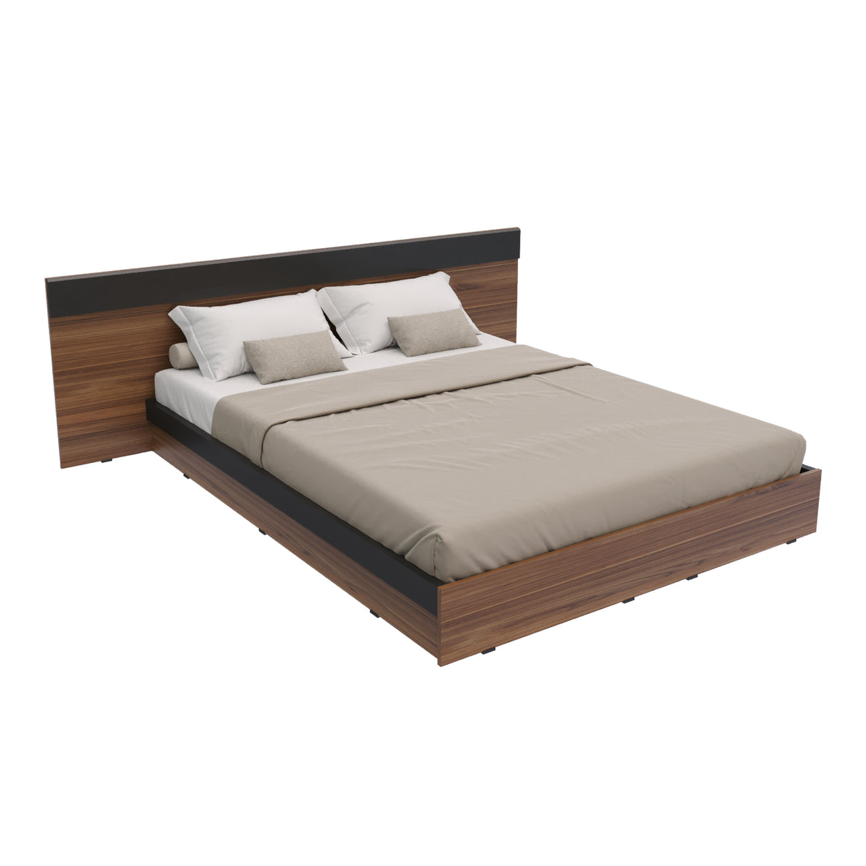 Base Cama Verona Gales y Wengue 212x71cm para Cama Doble 140 X 200 Cm con Cabecero - CAMAS | Bylmo