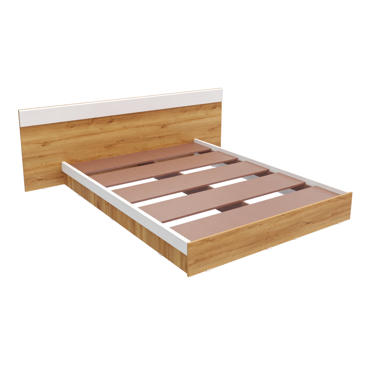 Base Cama Verona Duna y Blanco 212x71cm para Cama Doble 140 X 200 Cm con Cabecero - CAMAS | Bylmo