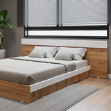 Base Cama Verona Duna y Blanco 212x71cm para Cama Doble 140 X 200 Cm con Cabecero - CAMAS | Bylmo