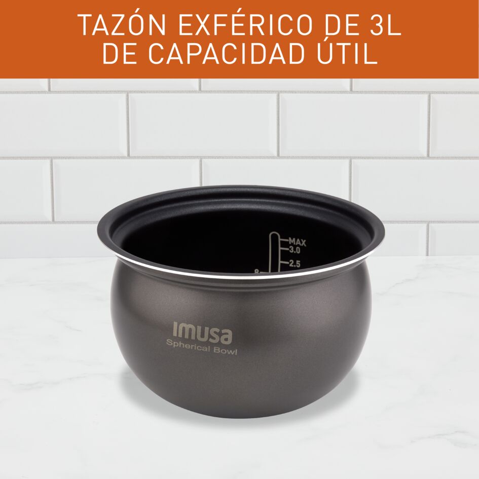 Olla Multifuncional Imusa Multichef Negro 33.6x28.7cm de 3 Litros con Temporizador y Pantalla Digital - OLLAS MULTIFUNCIONALES | Bylmo