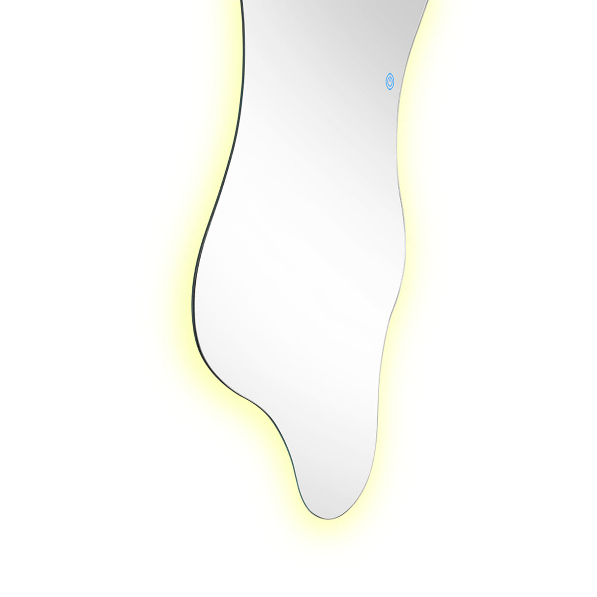 Espejo de Pared Dominic 50x100cm Asimetrico Flotado sin Marco con Luz Led Touch - ESPEJOS DE PARED | Bylmo