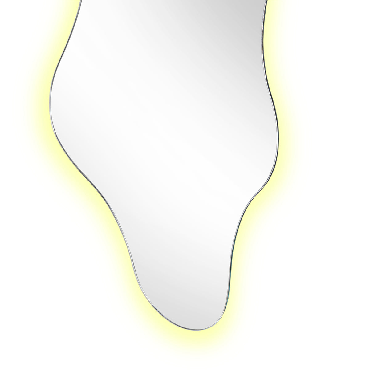 Espejo de Pared Dominic 50x100cm Asimetrico Flotado sin Marco con Luz Led Touch - ESPEJOS DE PARED | Bylmo