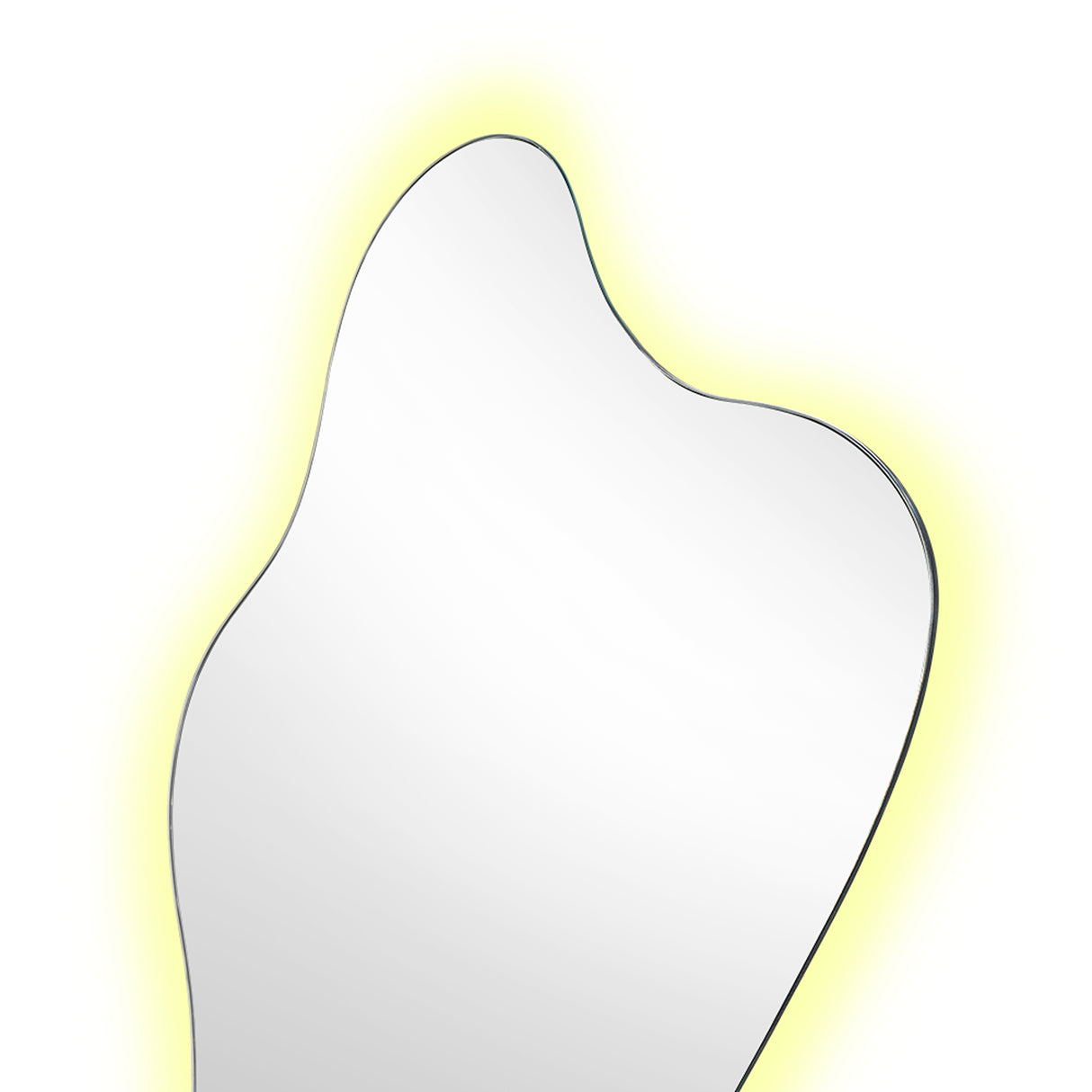 Espejo de Pared Dominic 50x100cm Asimetrico Flotado sin Marco con Luz Led Touch - ESPEJOS DE PARED | Bylmo