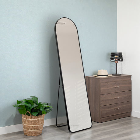 Espejo de Piso Liverpool Negro 45x170cm Rectangular con Marco Metálico - ESPEJOS DE PARED | Bylmo