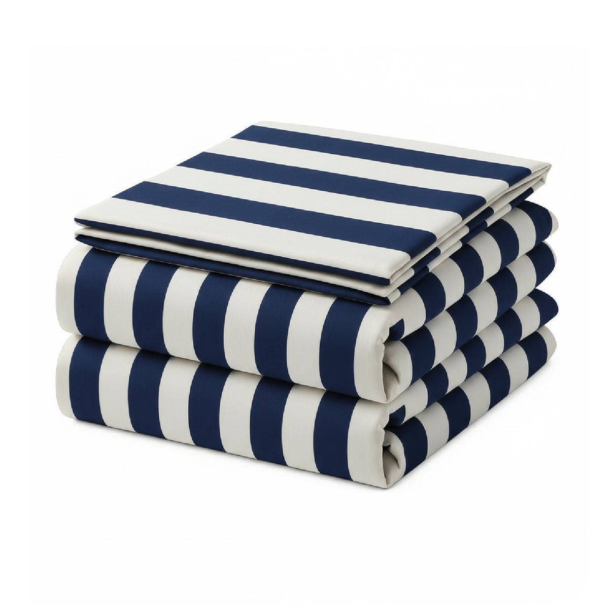 Juego de Sabanas Navy Print Blanco para colchón Sencillo 100 X 190 Cm 200 Hilos Con Elastico - SABANAS | Bylmo