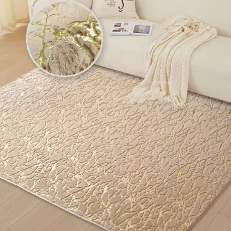 Tapete de Sala Gold Beige 150x200cm Rectangular Muy Suave Pet Friendly - TAPETES Y ALFOMBRAS | Bylmo