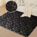 Tapete de Sala Gold Negro 150x200cm Rectangular Muy Suave Pet Friendly - TAPETES Y ALFOMBRAS | Bylmo