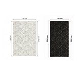 Tapete de Sala Gold Negro 150x200cm Rectangular Muy Suave Pet Friendly - TAPETES Y ALFOMBRAS | Bylmo