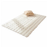 Tapete de Sala Terciopelo Marfil 90x150cm Rectangular Muy Suave Pet Friendly - TAPETES Y ALFOMBRAS | Bylmo