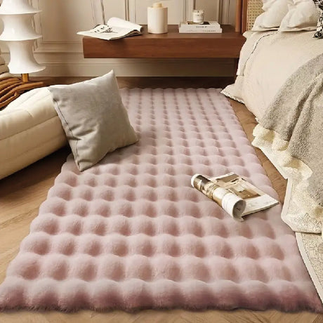 Tapete de Sala Terciopelo Lila 90x150cm Rectangular Muy Suave Pet Friendly - TAPETES Y ALFOMBRAS | Bylmo