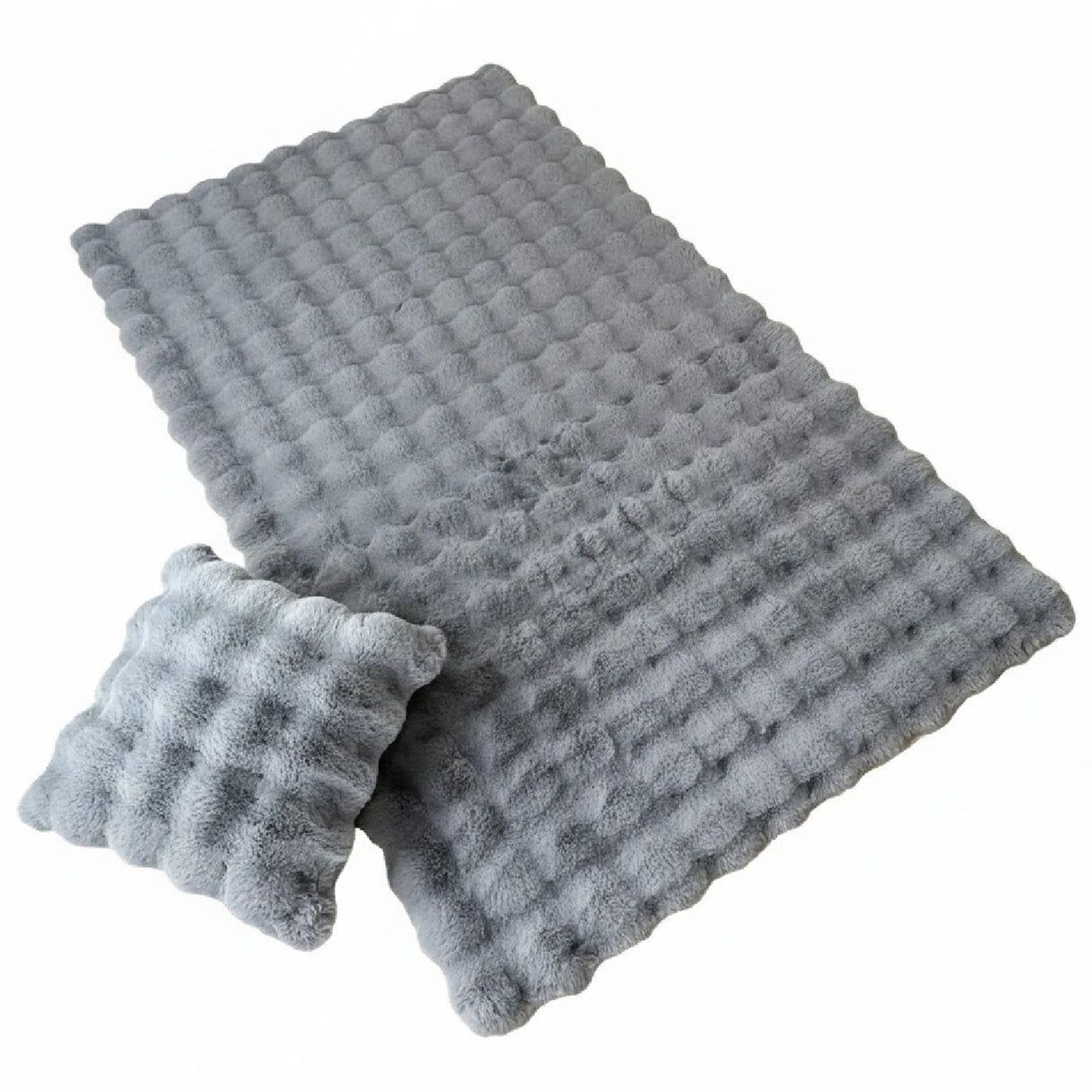 Tapete de Sala Terciopelo Gris Claro 150x200cm Rectangular Muy Suave Pet Friendly - TAPETES Y ALFOMBRAS | Bylmo
