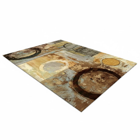 Tapete de Sala Persa Bronze Petróleo 150x180cm Rectangular Muy Suave Pet Friendly - TAPETES Y ALFOMBRAS | Bylmo
