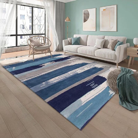Tapete de Sala Persa Navy Petróleo 150x180cm Rectangular Muy Suave Pet Friendly - TAPETES Y ALFOMBRAS | Bylmo