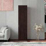 Estantería Home M5 Nogal y Negro 45x180.6cm Rectangular con Tres Entrepaños y Dos Puertas - BIBLIOTECAS Y ESTANTERIAS | Bylmo