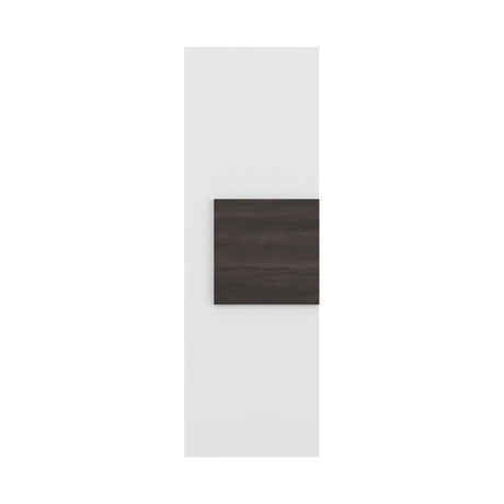 Gabinete de Baño Vanguard Blanco y Nogal 32x97.5cm Rectangular con Dos Entrepaños y Una Puerta - GABINETES DE BANHO | Bylmo