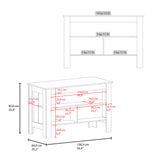 Isla de Cocina Cala Wengue y Fresno 138.3x90cm Con Tres Compartimientos y Un Entrepaño - BARRAS Y MUEBLES AUXILIARES | Bylmo