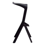 Silla Bar Pizza Negro 45x82cm sin Espaldar y Asisento Rectangular - SILLAS Y BUTACOS | Bylmo