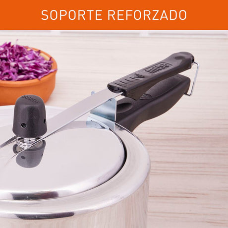 Olla a Presión Imusa Maxi Gris 42x21cm de Seis Litros con Cierre Interno - OLLAS Y SARTENES | Bylmo