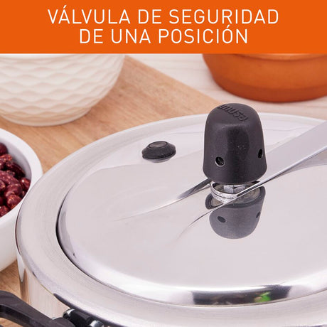 Olla a Presión Imusa Maxi Gris 42x21cm de Seis Litros con Cierre Interno - OLLAS Y SARTENES | Bylmo