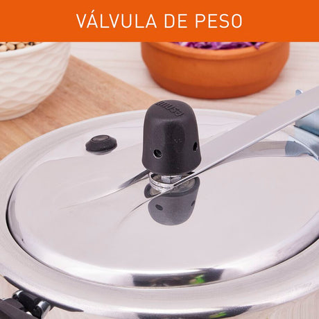 Olla a Presión Imusa Maxi Gris 42x21cm de Seis Litros con Cierre Interno - OLLAS Y SARTENES | Bylmo