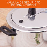 Olla a Presión Imusa Maxi Gris 39x16cm de Cuatro Litros con Cierre Interno - OLLAS Y SARTENES | Bylmo