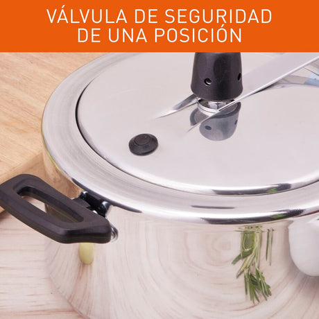 Olla a Presión Imusa Maxi Gris 39x16cm de Cuatro Litros con Cierre Interno - OLLAS Y SARTENES | Bylmo