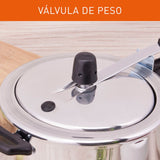 Olla a Presión Imusa Maxi Gris 39x16cm de Cuatro Litros con Cierre Interno - OLLAS Y SARTENES | Bylmo