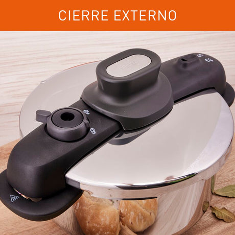 Olla a Presión Imusa Talent Master Gris 36x20cm de Cuatro Litros y de Acero Inoxidable - OLLAS Y SARTENES | Bylmo