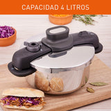 Olla a Presión Imusa Talent Master Gris 36x20cm de Cuatro Litros y de Acero Inoxidable - OLLAS Y SARTENES | Bylmo