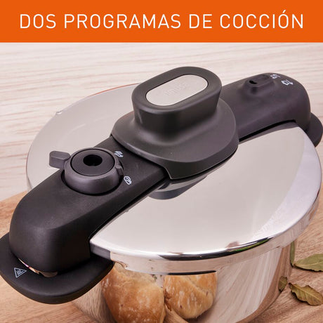 Olla a Presión Imusa Talent Master Gris 36x20cm de Cuatro Litros y de Acero Inoxidable - OLLAS Y SARTENES | Bylmo