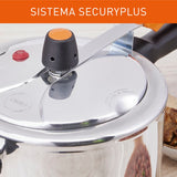 Combo Olla a Presión Imusa SecuryPlus Gris y Negro de Siete Litros con Batería de Cocina - OLLAS Y SARTENES | Bylmo