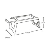 Mesa Portátil Rimax Blanco 67x27cm Rectangular con Patas Plegables - BANDEJAS PARA SERVIR | Bylmo