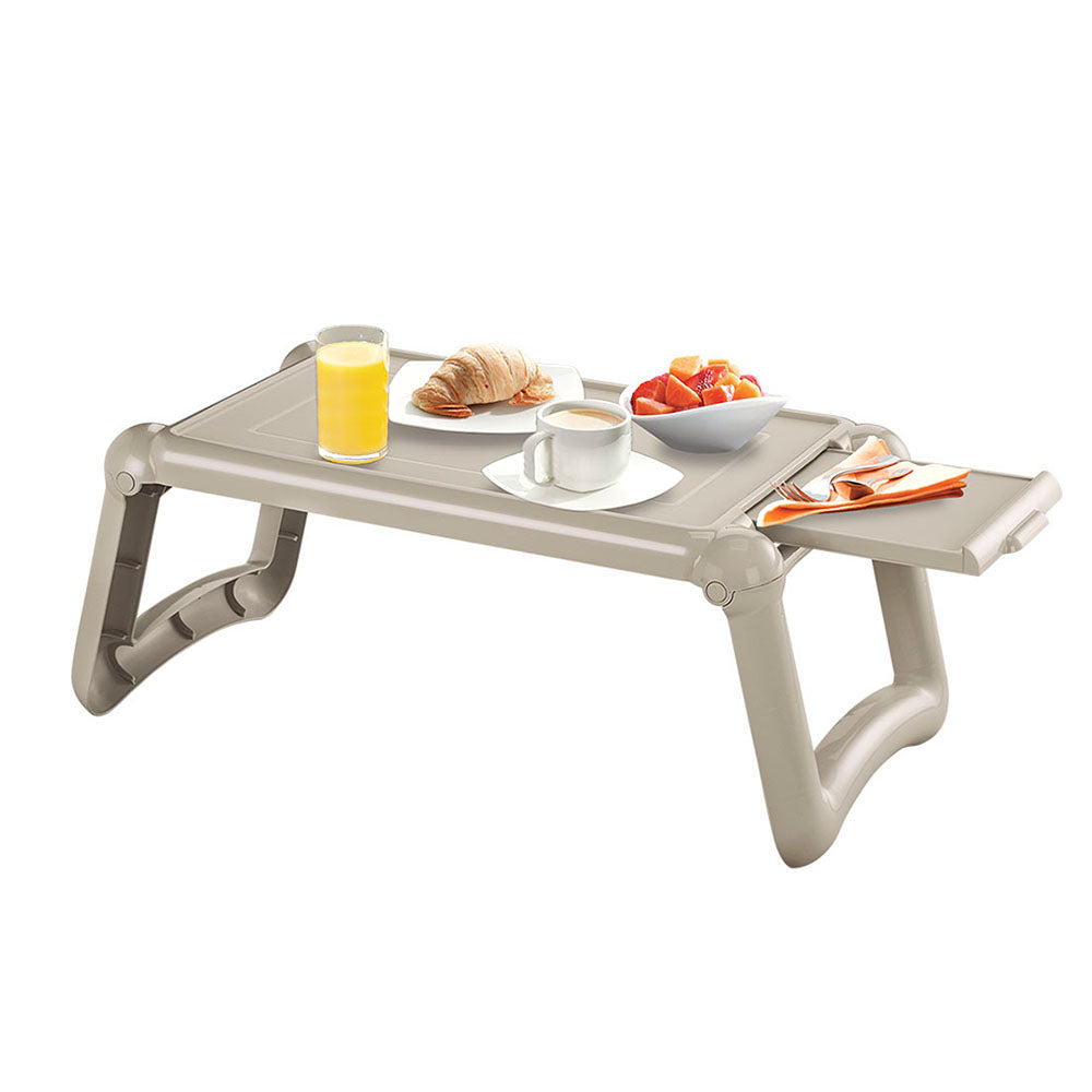 Mesa Portátil Rimax Taupe 67x27cm Rectangular con Patas Plegables - BANDEJAS PARA SERVIR | Bylmo