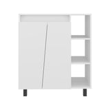 Mueble Microondas Cesena Blanco 80x92.2cm con Dos Puertas y con Patas
