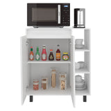 Mueble Microondas Cesena Blanco 80x92.2cm con Dos Puertas y con Patas