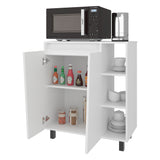 Mueble Microondas Cesena Blanco 80x92.2cm con Dos Puertas y con Patas