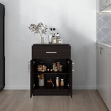 Mueble Auxiliar de Cocina Mayorca Nogal 60x85.1cm con Un Entrepaño