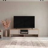 Rack de TV Dago Fresno Europeo y Capri 160x41.8cm para TV Hasta 70" Pulgadas con Un Compartimiento - MUEBLES DE TV | Bylmo