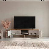 Rack de TV Dago Fresno Europeo y Capri 160x41.8cm para TV Hasta 70" Pulgadas con Un Compartimiento - MUEBLES DE TV | Bylmo