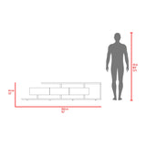 Rack de TV Quito Blanco Marquez y Fresno 200x44.4cm para TV Hasta 65" Pulgadas con Cuatro Compartimientos - MUEBLES DE TV | Bylmo