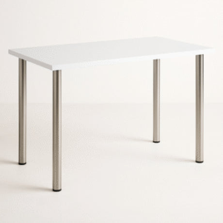 Escritorio Alfa Blanco 120x75cm con Patas Metálicas - ESCRITORIOS | Bylmo