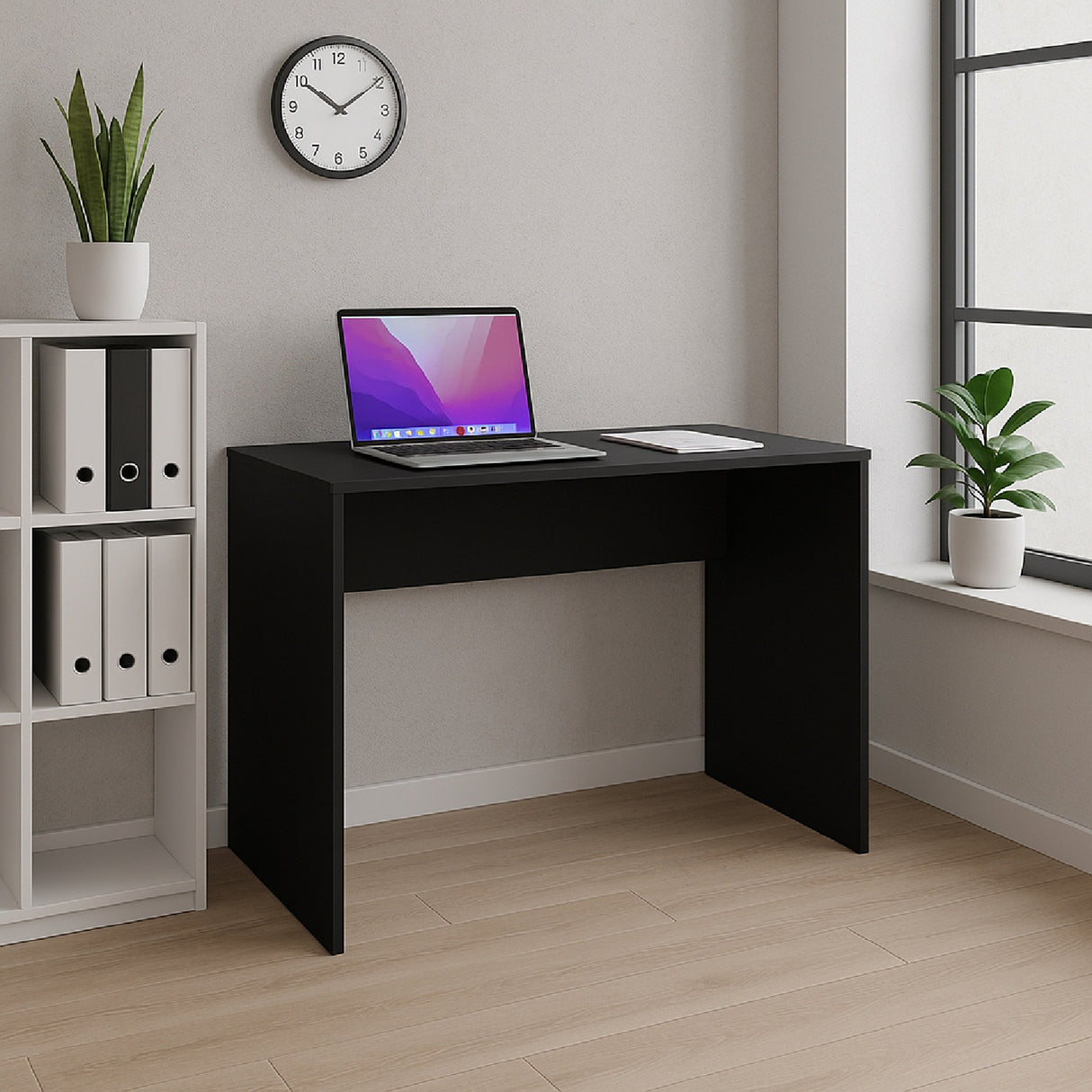 Escritorio Work Negro 110x78cm sin Cajones